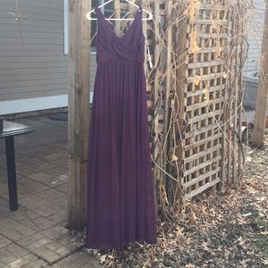 David’s Bridal Bridesmaid Dress - Eggplant Purple